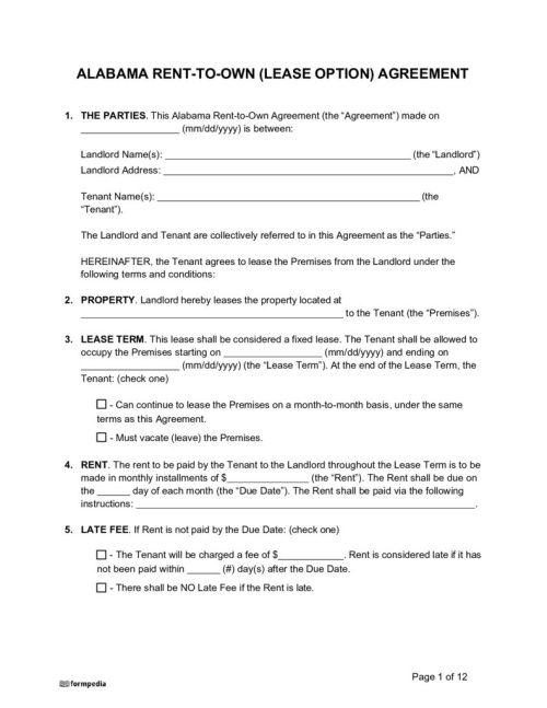 thumbnail of Alabama-Rent-to-Own-Lease-Option-Agreement
